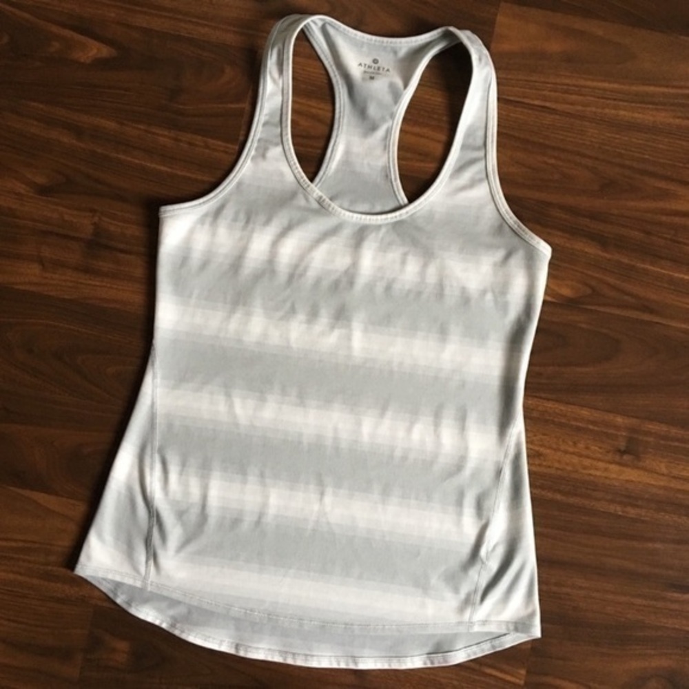 Athleta Chi Gray Ombre Racerback Tank Top​